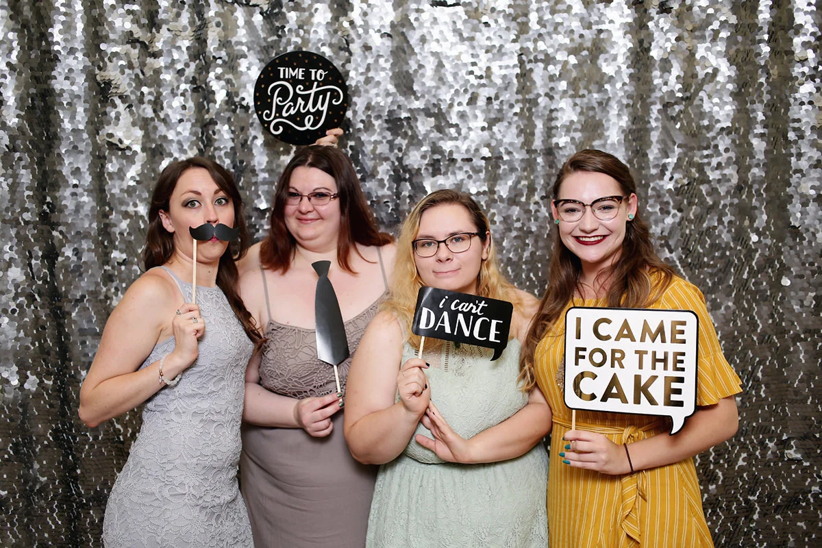 Silver Sparkle Back Drop - Photo Booth Rental in Atlanta